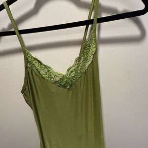 PrettyLittleThing Olive Dress with Slit